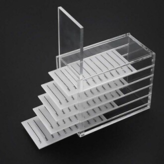 WOHEN Acrylic Clear False Eyelash Organizer Case