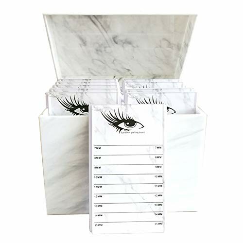 Eyelash extension organizer box with trays.